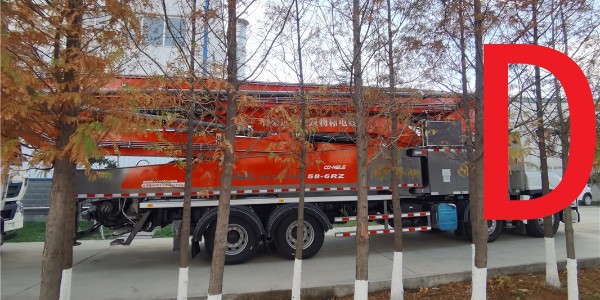 泵車換油完畢，啟動自動泵送